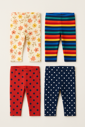 Organic Cotton Toddler Leggings - Fun Prints Collection